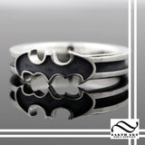 The Classic Bat ring  - Sterling Silver