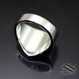 Yosemite Topo Signet ring - Sterling and Bronze