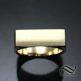 Minimalist Rectangle Signet Ring