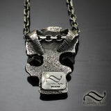 Demon's Skull Pendant - Sterling silver