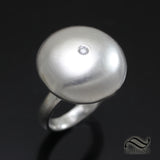 UFO Hollow Form Ring with Diamond