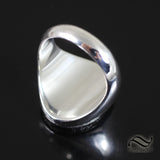 Bird on a branch - Opal Mosaic Signet Ring