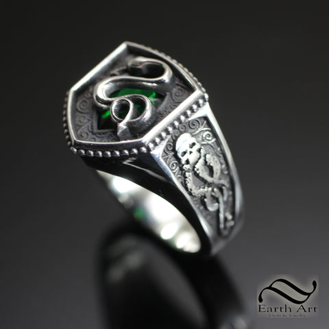 Dark Mark Serpent Ring - Sterling Silver