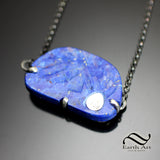 Moonrise Landscape Pendant with Lapis - Sterling silver