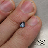 Unheated Tanzania Sapphire - Blue Pear cut 0.84 ct