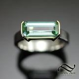 Tourmaline in Gold and Silver - 13mm bar cut
