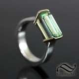 Tourmaline in Gold and Silver - 13mm bar cut