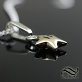 Solid Sterling and 14k Gold Star Pendant