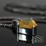 Juniper Ridge Fire Opal Trillion 15mm Pendant