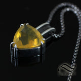 Juniper Ridge Fire Opal Trillion 15mm Pendant