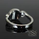 Australian Opal Bypass ring with Tanzanite