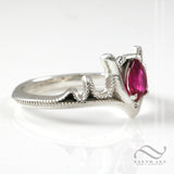 Goron's Ruby Ring - Legend of Zelda -Solid 14k