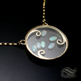 Kinetic Opal Pendant in 14k yellow gold