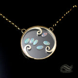 Kinetic Opal Pendant in 14k yellow gold