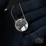 Kinetic Opal Pendant in 14k yellow gold