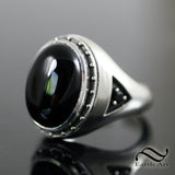 Mox Jet Ring- With Different metal options -MTG Inspired