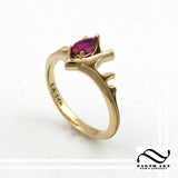 Goron's Ruby Ring - Legend of Zelda -Solid 14k