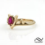 Goron's Ruby Ring - Legend of Zelda -Solid 14k