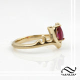 Goron's Ruby Ring - Legend of Zelda -Solid 14k