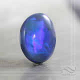 Solid Australian Black Opal Cabochon - 21.89 carats Natural