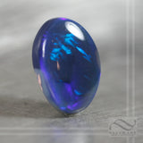 Solid Australian Black Opal Cabochon - 21.89 carats Natural