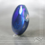 Solid Australian Black Opal Cabochon - 21.89 carats Natural