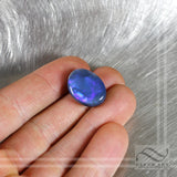 Solid Australian Black Opal Cabochon - 21.89 carats Natural