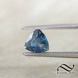 Australian Blue Sapphire 1.29ct natural parti sapphire trillion