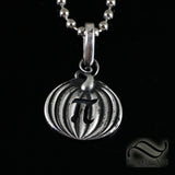 Pumpkin Pi Pendant - Sterling Silver