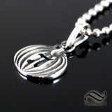 Pumpkin Pi Pendant - Sterling Silver