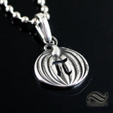 Pumpkin Pi Pendant - Sterling Silver