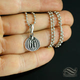Pumpkin Pi Pendant - Sterling Silver