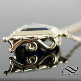 Mox Sapphire Pendant - With Different metal options -MTG Inspired