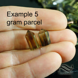 Facet Grade Bi-Colored Quartz Rough - 5 gram parcel