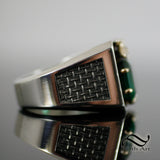 Mox Emerald Ring- With Different metal options -MTG Inspired
