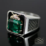 Mox Emerald Ring- With Different metal options -MTG Inspired