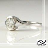 Classic Bypass Diamond Solitaire - GIA Certified