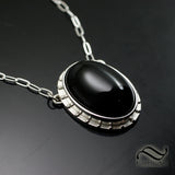 Mox Jet Pendant - With Different metal options -MTG Inspired