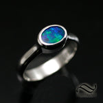 Simply Opal - A timeless opal ring with a Euro style shank
