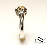 Diamond D20 Engagement ring in 14k gold