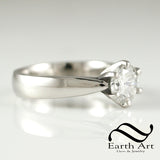 Classic Cathedral Diamond Solitaire - GIA Certified