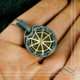 The Demons Eye - Smokey Quartz and Garnet Talisman Pendant