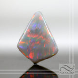Solid Australian Opal with Ribbon Mackerel color play 6.28 carats
