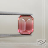 2.9 ct Natural Bi Colored pink tourmaline loose gemstone