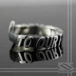 To our Future Mens Sterling Silver Band
