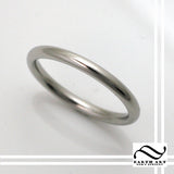 Classic ladies Comfort fit thin domed wedding band - Platinum - 2mm wide