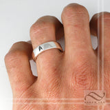 Mens ENGAGEmet Ring - Star Trek Inspired wedding band