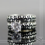 Ladies Mud Bogger® by Interco® Tire Tread Solitaire Engagement Ring