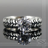 Ladies Mud Bogger® by Interco® Tire Tread Solitaire Engagement Ring