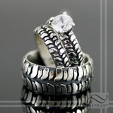 Ladies Mud Bogger® by Interco® Tire Tread Solitaire Engagement Ring